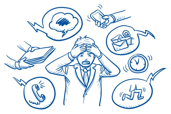 Muestra una persona con riesgo psicosocial
