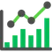 Icono de gráficas y reportes
